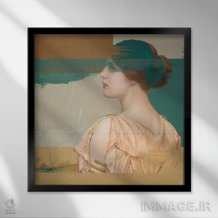 تابلو آتالانتا اثر آنیا ولفینگ - نمای قابدار مشکی