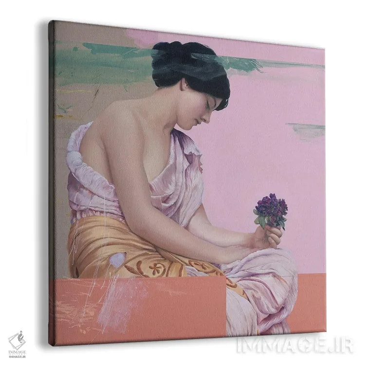 تابلو بنفشه اثر آنیا ولفینگ - نمای پرسپکتیو محصول