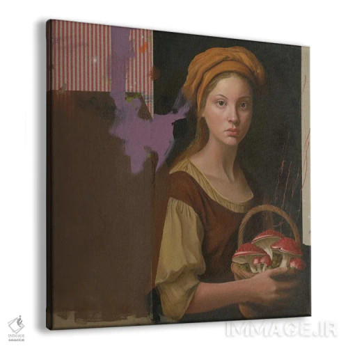 تابلو دختر باهوش اثر آنیا ولفینگ - نمای پرسپکتیو محصول