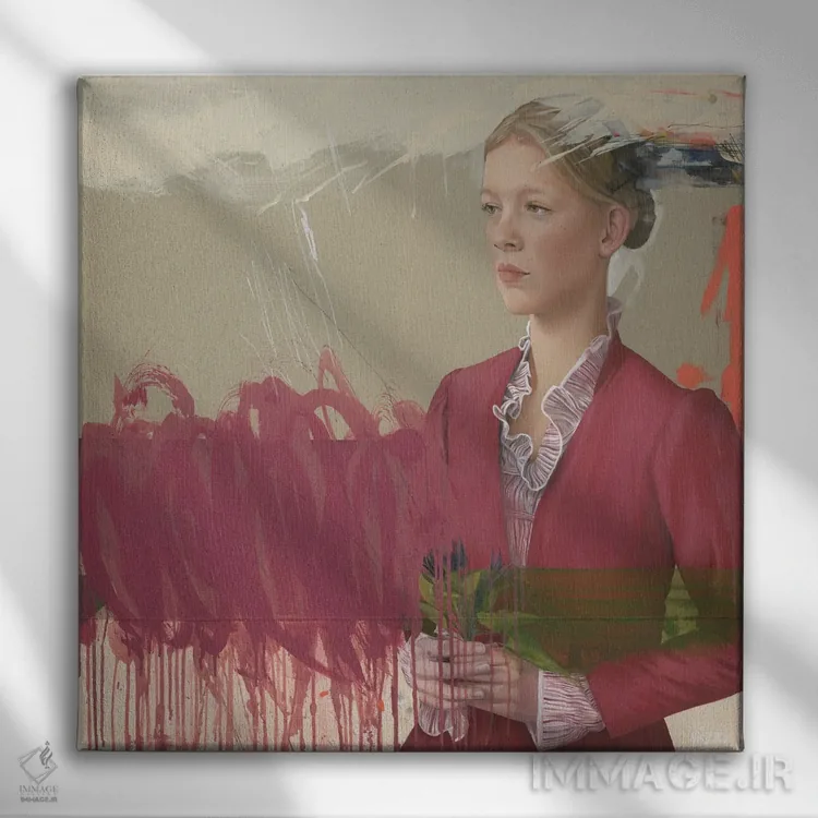 تابلو وقتی کسی اینقدر مهم است... اثر آنیا ولفینگ - نمای روبهرو روی دیوار