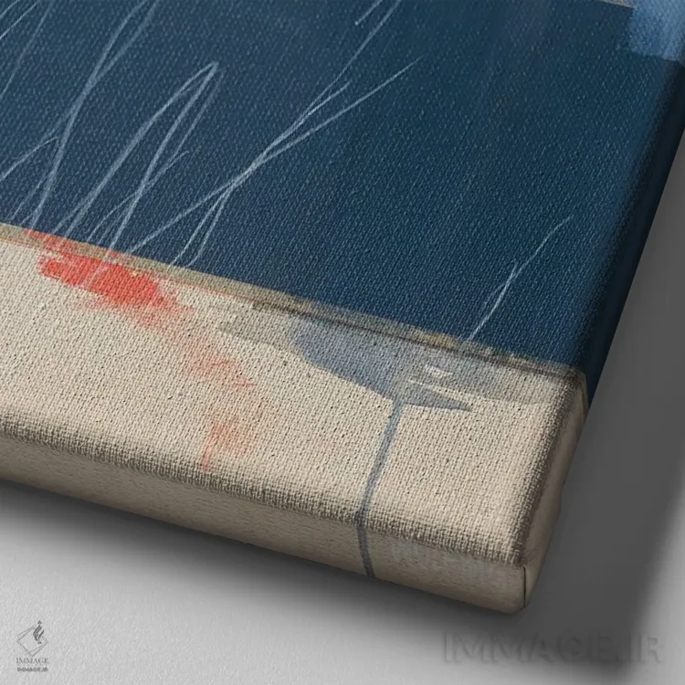 تابلو فرانزی و فریدا اثر آنیا ولفینگ - نمای نزدیک بافت بوم