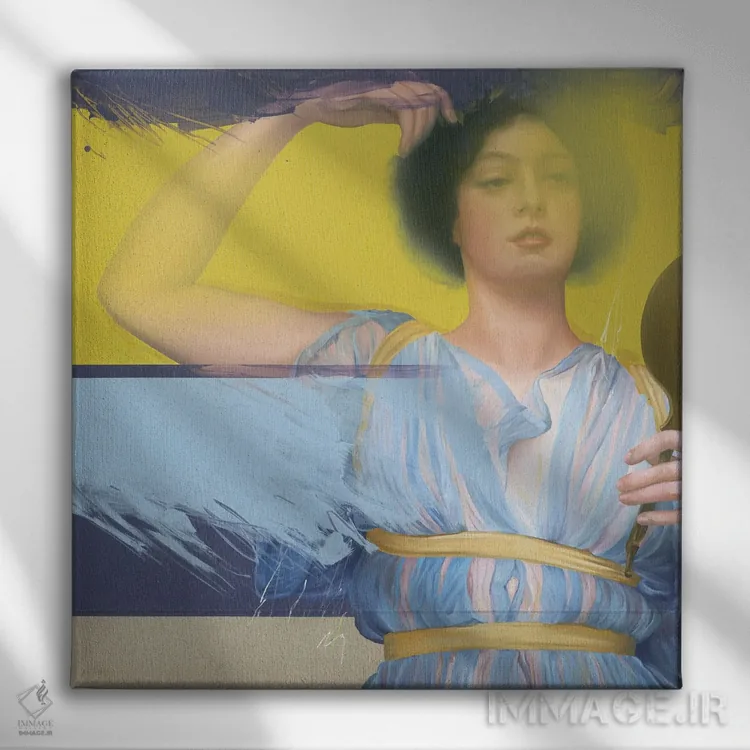 تابلو آیون (نام خاص) اثر آنیا ولفینگ - نمای روبهرو روی دیوار