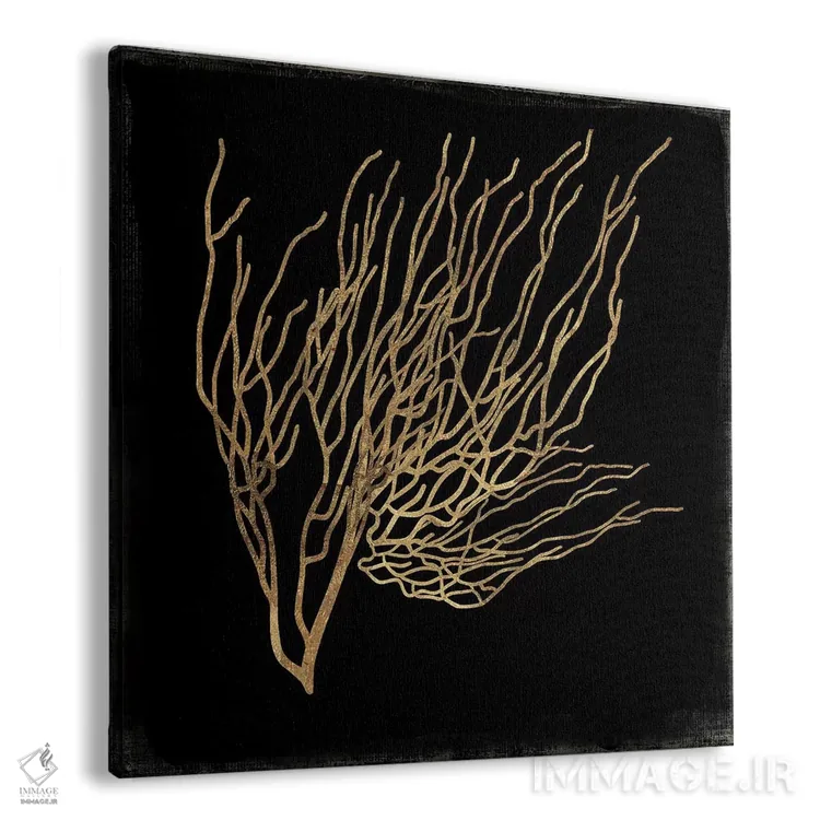 تابلو مرجان طلایی II اثر ایمی ویلسون - نمای پرسپکتیو محصول