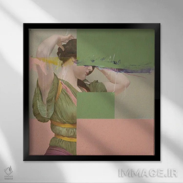 تابلو جولیا به سوی خدا اثر آنیا ولفینگ - نمای قابدار مشکی