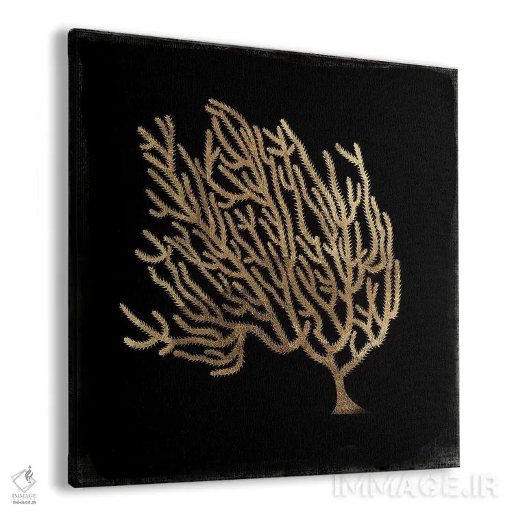 تابلو مرجان طلایی IV اثر ایمی ویلسون - نمای پرسپکتیو محصول