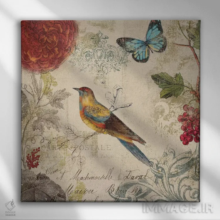 تابلو سمفونی طبیعت اثر ایمی ویلسون - نمای روبهرو روی دیوار