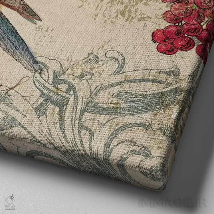 تابلو سمفونی طبیعت اثر ایمی ویلسون - نمای نزدیک بافت بوم