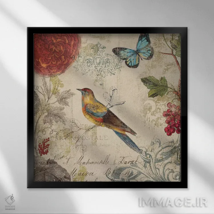 تابلو سمفونی طبیعت اثر ایمی ویلسون - نمای قابدار مشکی