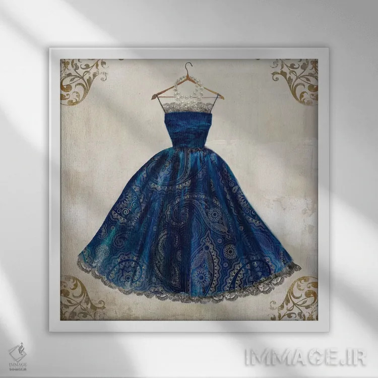 تابلو خیرهکننده اثر ایمی ویلسون - نمای قابدار سفید