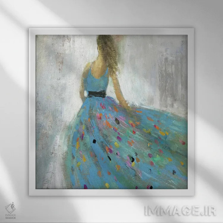 تابلو زیبایی در باد اثر ایمی ویلسون - نمای قابدار سفید