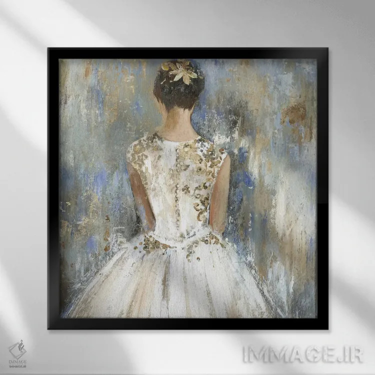 تابلو ساقدوش اثر ایمی ویلسون - نمای قابدار مشکی