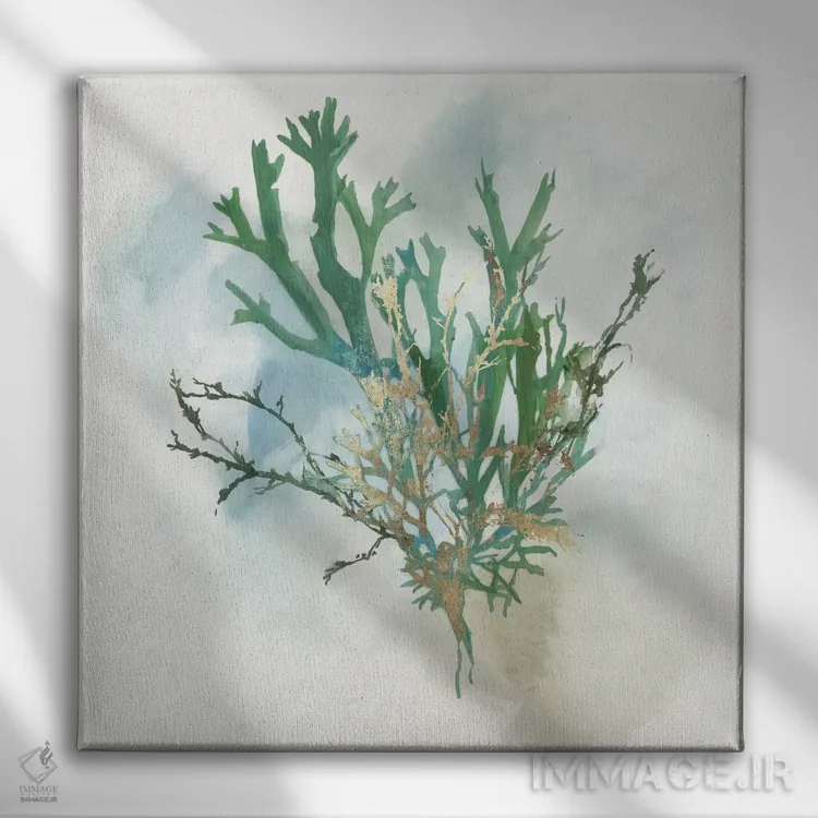 تابلو مرجان سبز I اثر ایمی ویلسون - نمای روبهرو روی دیوار