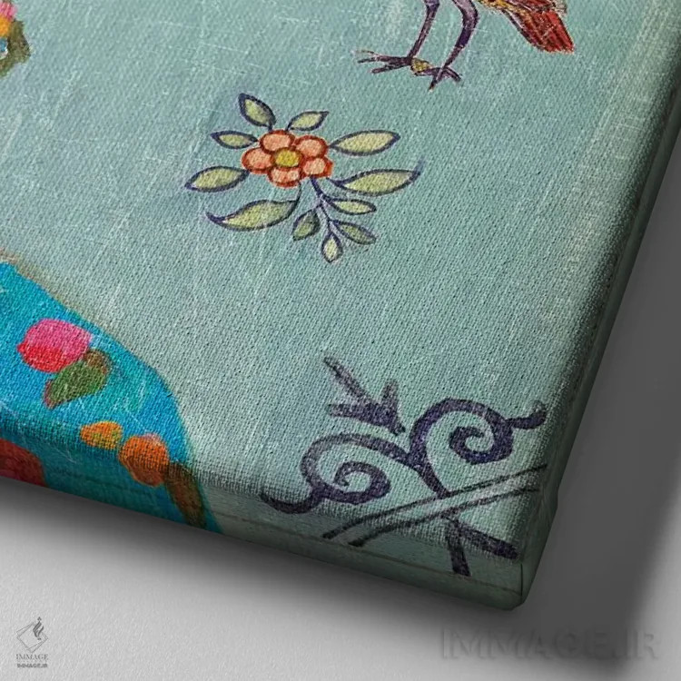 تابلو فریده (نام خاص) اثر ایمی ویلسون - نمای نزدیک بافت بوم