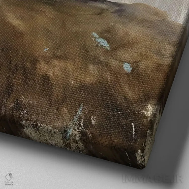 تابلو دم گوزن شمالی I اثر ایمی ویلسون - نمای نزدیک بافت بوم