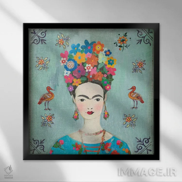 تابلو فریده (نام خاص) اثر ایمی ویلسون - نمای قابدار مشکی