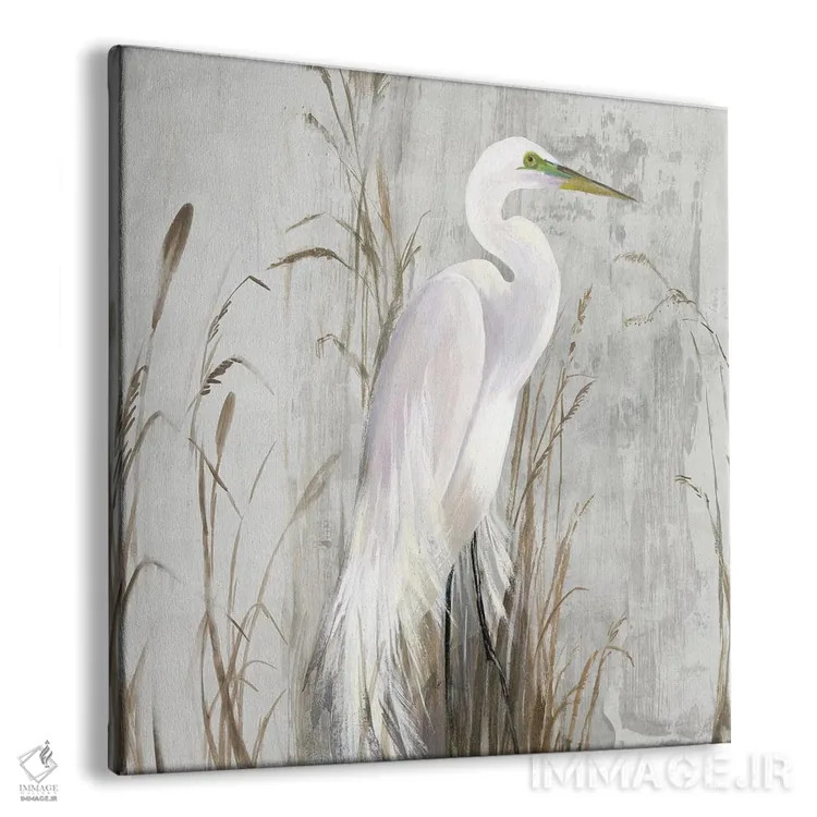 تابلو حواصیل در نیزار اثر ایمی ویلسون - نمای پرسپکتیو محصول