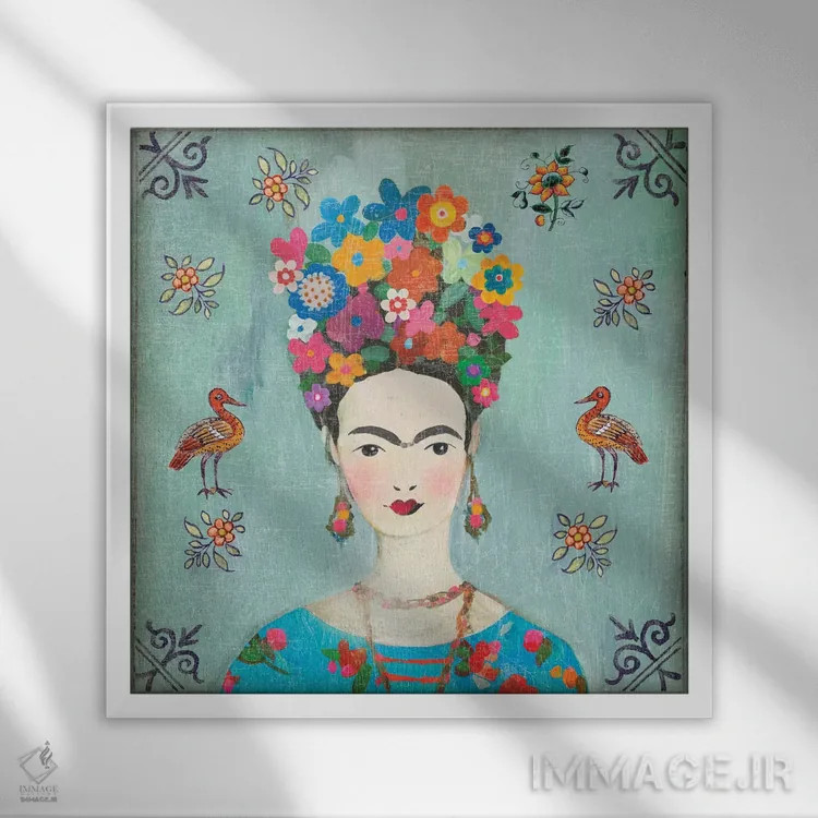 تابلو فریده (نام خاص) اثر ایمی ویلسون - نمای قابدار سفید