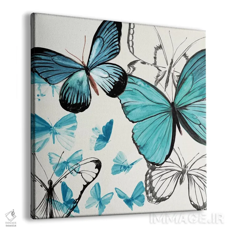تابلو پروانههای شهریار (مونارک) اثر ایمی ویلسون - نمای پرسپکتیو محصول