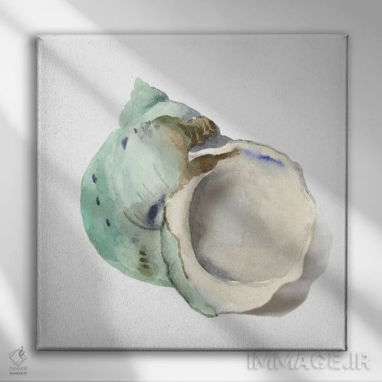 تابلو صدف مروارید اثر ایمی ویلسون - نمای روبهرو روی دیوار
