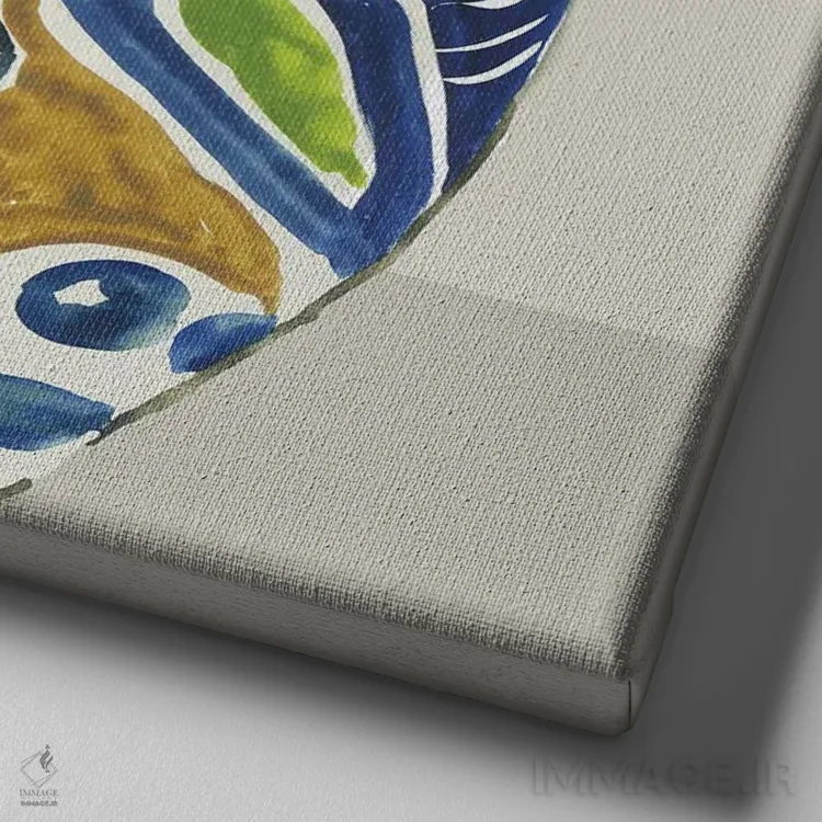 تابلو گلدان پیکاسو I اثر ایمی ویلسون - نمای نزدیک بافت بوم