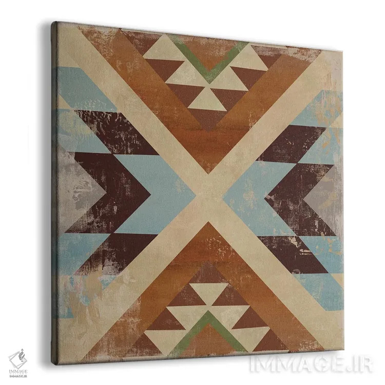 تابلو کاشی ناواهو I (بومیان آمریکا) اثر ایمی ویلسون - نمای پرسپکتیو محصول
