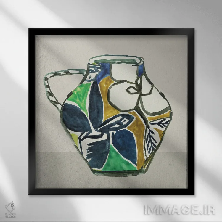 تابلو گلدان پیکاسو II اثر ایمی ویلسون - نمای قابدار مشکی