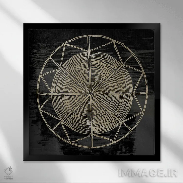 تابلو رویاهای بافتهشده I اثر ایمی ویلسون - نمای قابدار مشکی