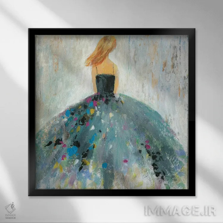 تابلو ایستاده و زیبا اثر ایمی ویلسون - نمای قابدار مشکی