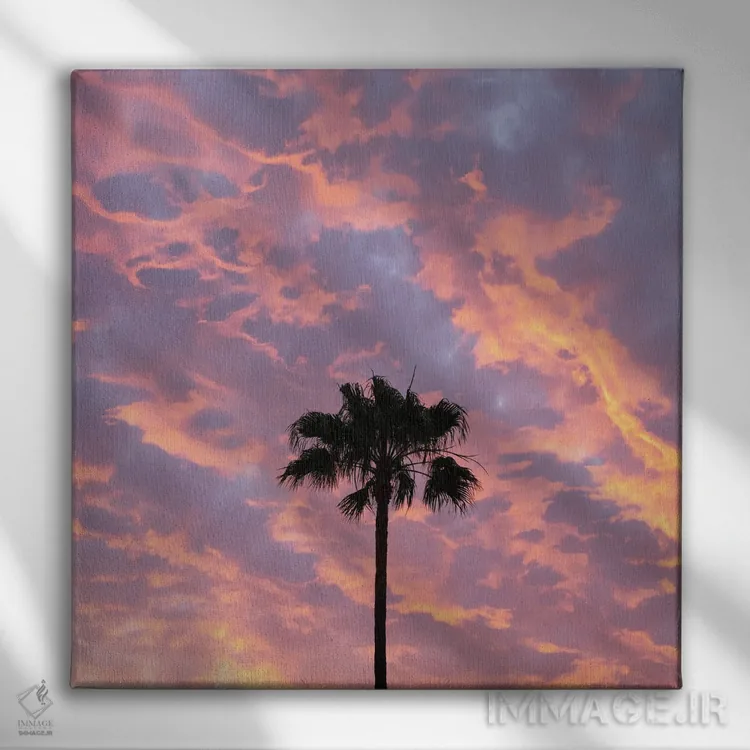 تابلو نخل بهشتی اثر اندرو لِوِر - نمای روبهرو روی دیوار