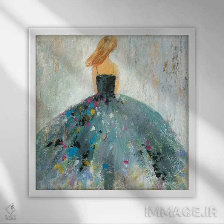 تابلو ایستاده و زیبا اثر ایمی ویلسون - نمای قابدار سفید
