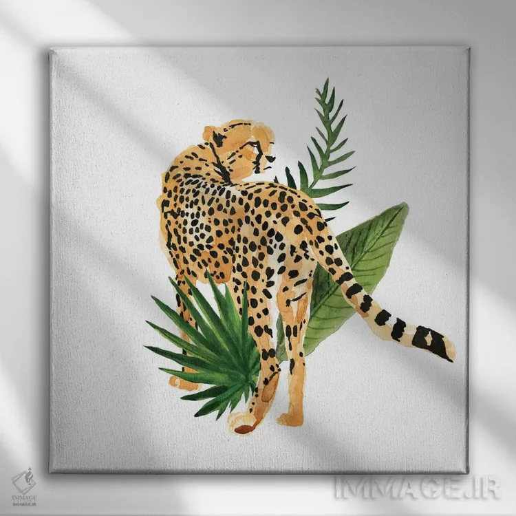 تابلو چشمانداز یوزپلنگ III اثر آنی وارن - نمای روبهرو روی دیوار