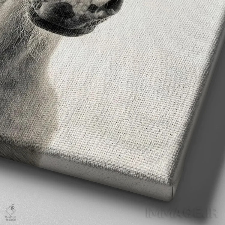 تابلو جوان اثر اندرو لِوِر - نمای نزدیک بافت بوم