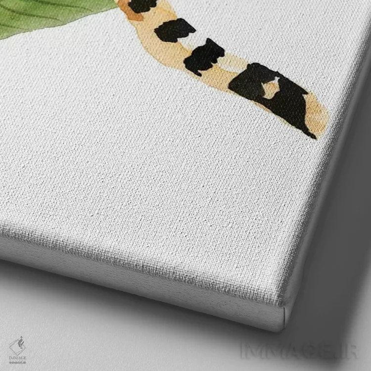 تابلو چشمانداز یوزپلنگ III اثر آنی وارن - نمای نزدیک بافت بوم