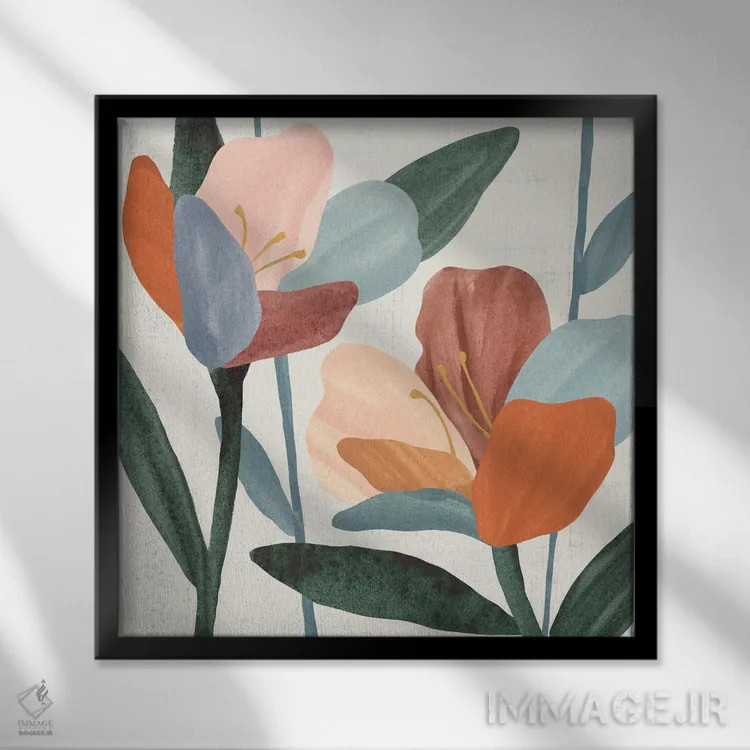 تابلو پیوستن آزالیا I اثر آنی وارن - نمای قابدار مشکی