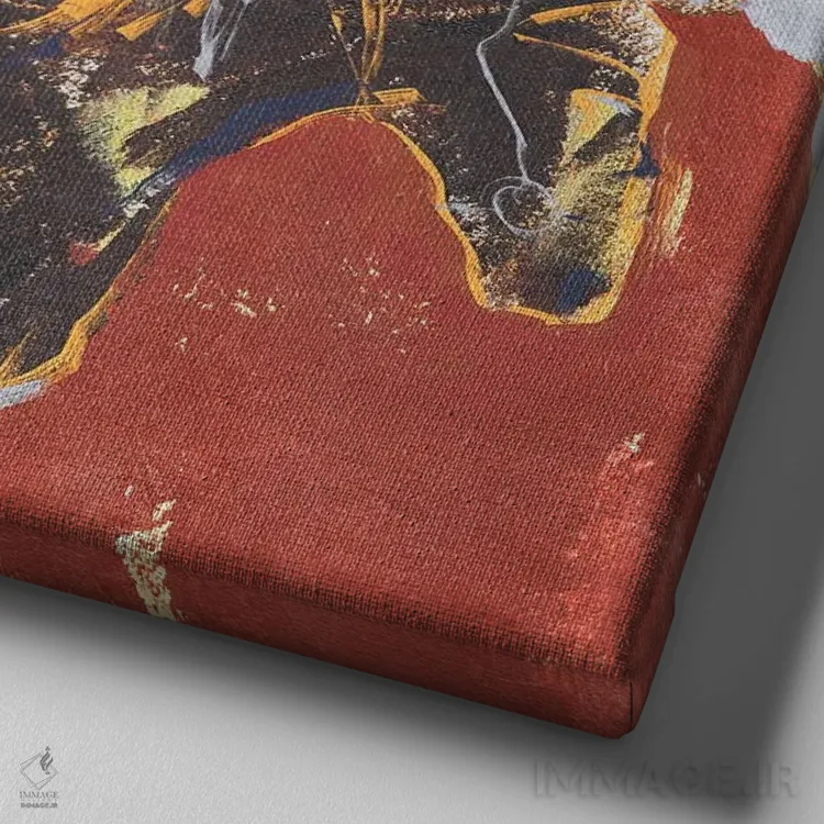 تابلو گردآوری صبحگاهی I اثر آنی وارن - نمای نزدیک بافت بوم