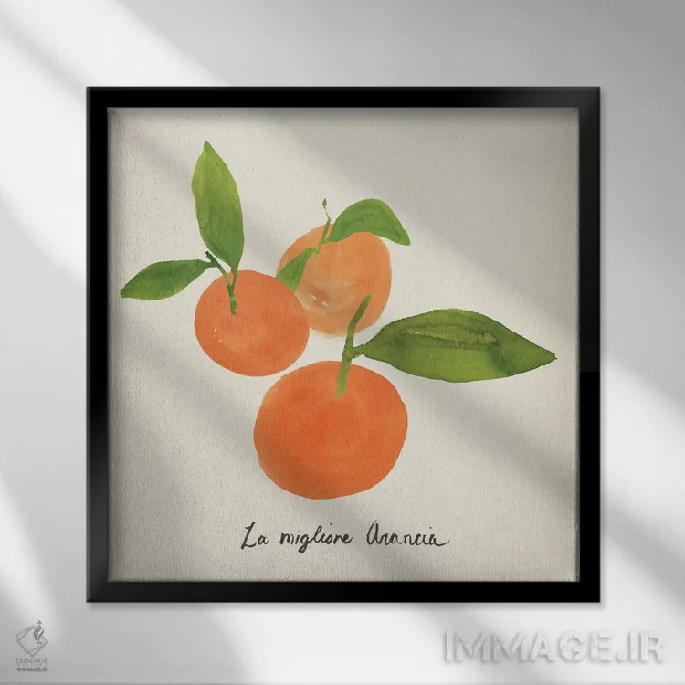 تابلو مرکبات تراتاره II اثر آنی وارن - نمای قابدار مشکی