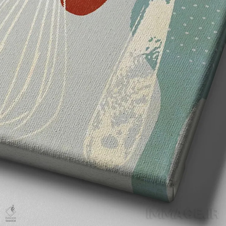 تابلو انتخاب آشپز II اثر آنی وارن - نمای نزدیک بافت بوم