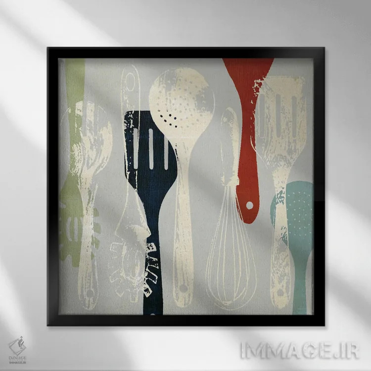 تابلو انتخاب آشپز II اثر آنی وارن - نمای قابدار مشکی