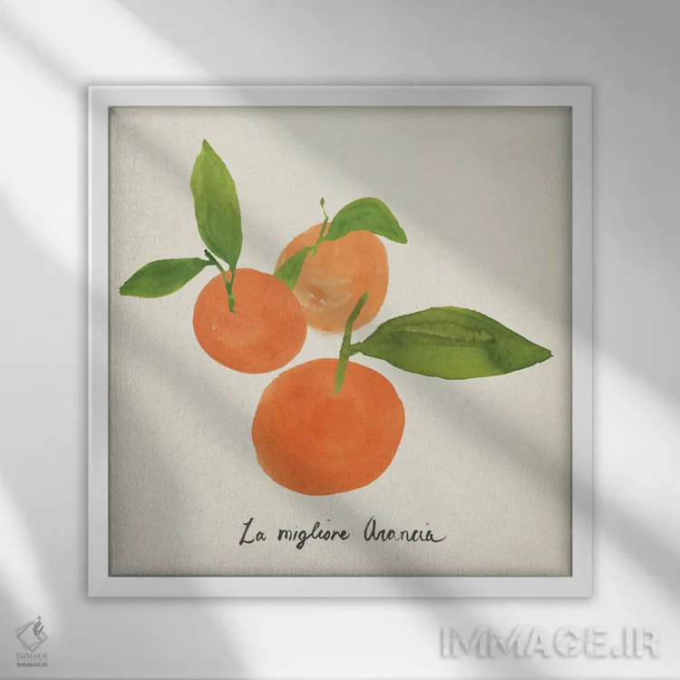 تابلو مرکبات تراتاره II اثر آنی وارن - نمای قابدار سفید