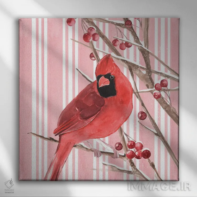 تابلو کارباورال زمستانی I (پرنده) اثر آنی وارن - نمای روبهرو روی دیوار