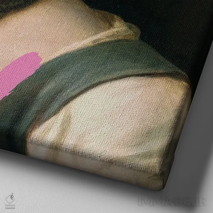 تابلو درسهای تاریخ II اثر آنی وارن - نمای نزدیک بافت بوم