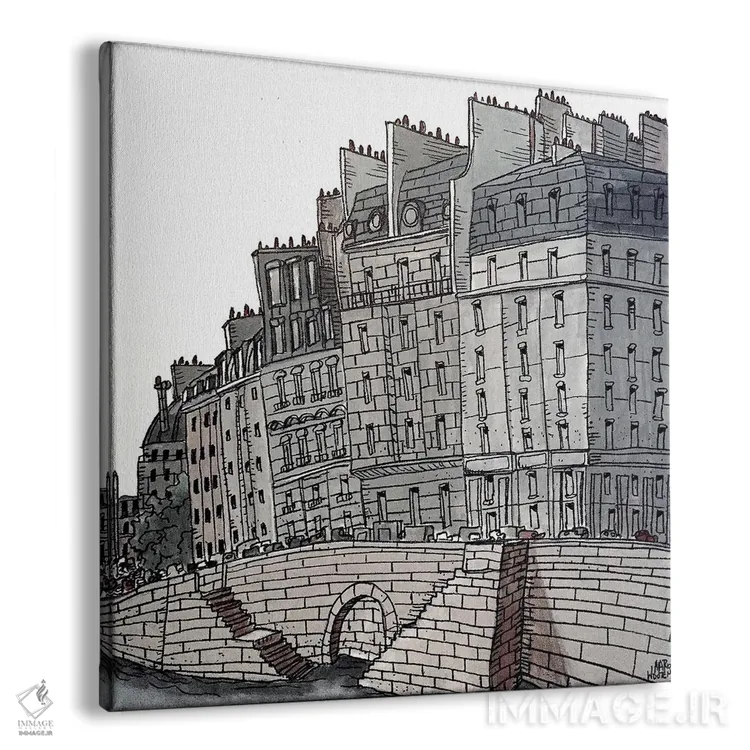 تابلو از رود سن (فرانسه) اثر آرون ووتن - نمای پرسپکتیو محصول