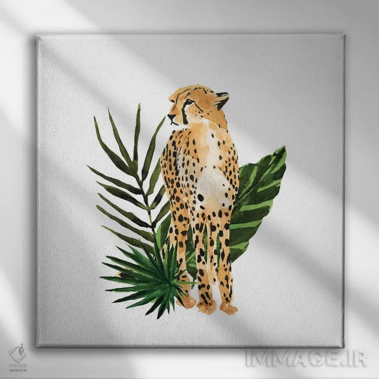 تابلو چشمانداز یوزپلنگ I اثر آنی وارن - نمای روبهرو روی دیوار