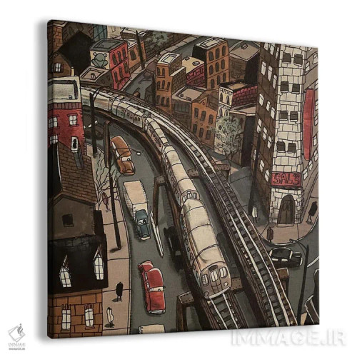 تابلو دور حلقه اثر آرون ووتن - نمای پرسپکتیو محصول