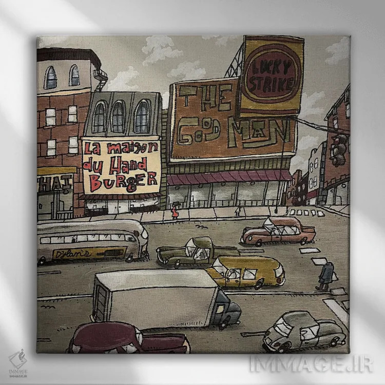 تابلو مرد خوب اثر آرون ووتن - نمای روبهرو روی دیوار