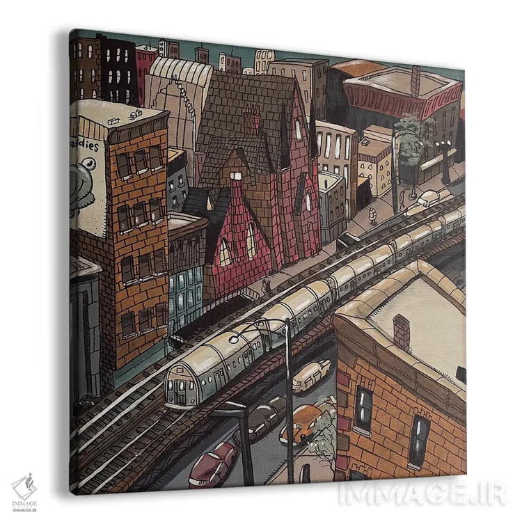 تابلو در جنوب شهر اثر آرون ووتن - نمای پرسپکتیو محصول