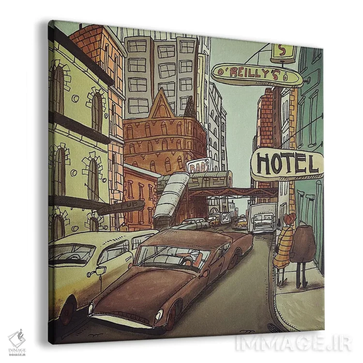 تابلو استیت و جکسون (چهارراه) اثر آرون ووتن - نمای پرسپکتیو محصول