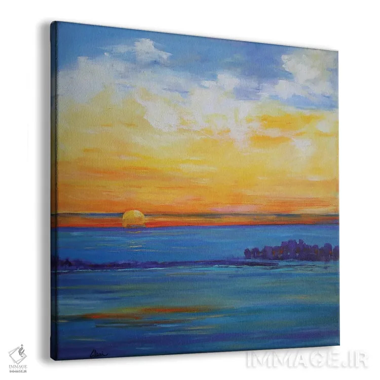 تابلو غروب روز استقلال اثر الکسی فاین - نمای پرسپکتیو محصول