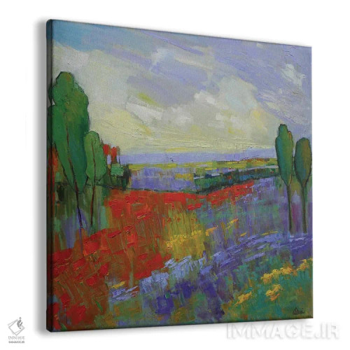 تابلو درهٔ شقایقها اثر الکسی فاین - نمای پرسپکتیو محصول