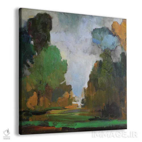 تابلو تنهایی طبیعت اثر الکسی فاین - نمای پرسپکتیو محصول